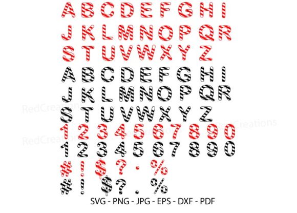 Candy Cane Letters Numbers Svg: A Versatile Design Element for Festive Creations