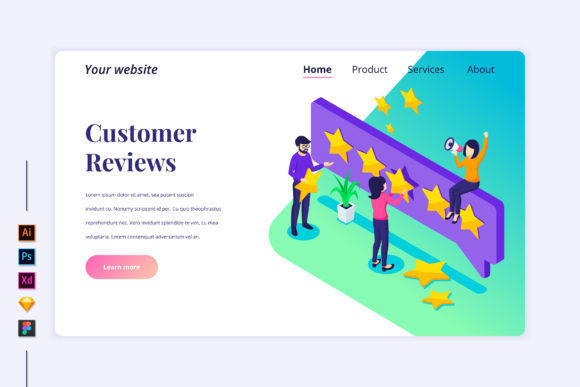 Elevating Trust with an Isometric Customer Reviews Landing Page
