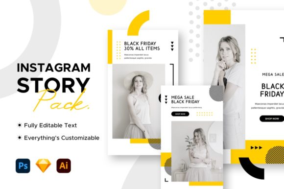 Instagram Story Black Friday Template for High-Impact Sales