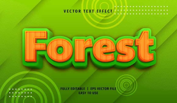 Integrating Text Effect - Forest Text Style into Modern Design Workflows