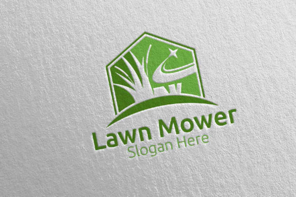 Lawn Mower Gardener Mowing Logo 6 for Professional Branding