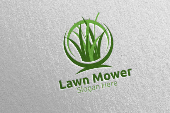 Lawn Mower Gardener Mowing Logo 8: A Versatile Branding Tool