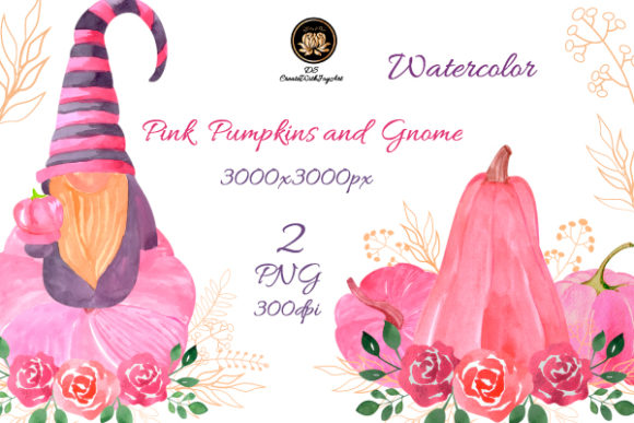 Pink Pumpkins and Gnome: A Whimsical Touch for Your Fall Creations