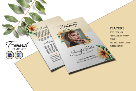 Printable Funeral Program Template for Memorial Events
