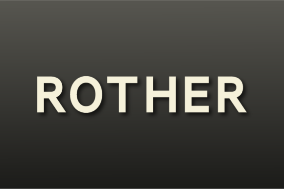 Rother: A Clean Sans Serif for Bold Ideas
