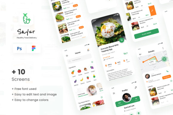 Sayur - Healthy Food Delivery IOS UI App: A Comprehensive Design Evaluation