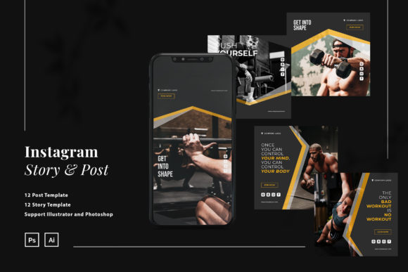 Transforming Your Brand Identity with Sport Fitnes Instagram Ads Post Story